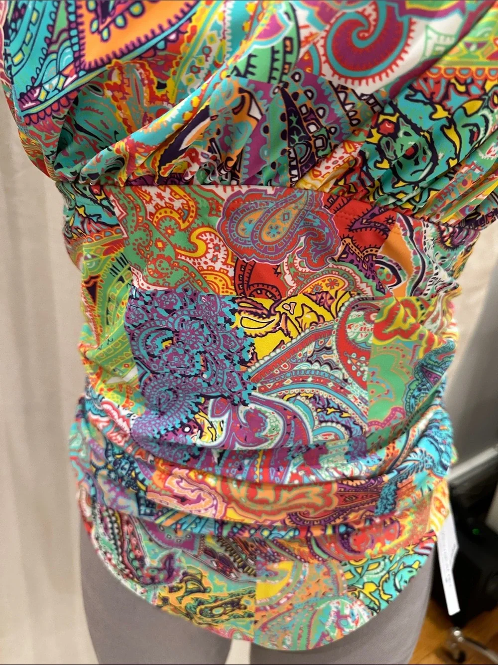Vibrant Multicolor Paisley Swimsuit